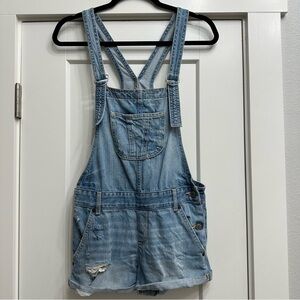 Hollister Denim Overall Shorts